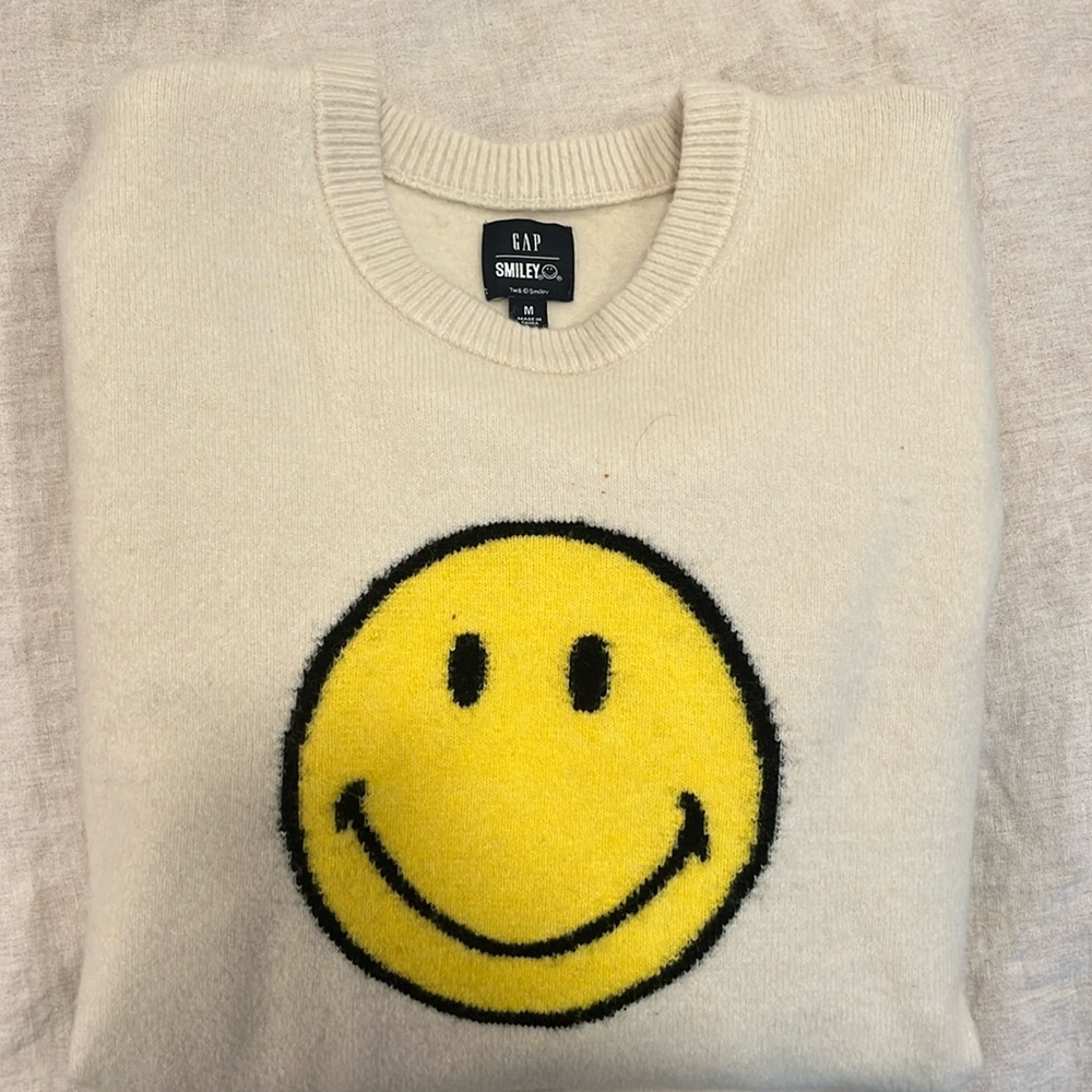 GAP x Smiley recycled sweater - Sz M